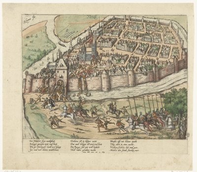 Vezmeme Neuss, 1585 Série 9: nizozemské a německé události, 1583-1587 (název série) od Frans Hogenberg