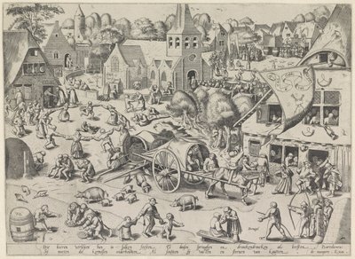 Veletrh Hoboken od Frans Hogenberg
