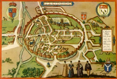 „Plán Canterbury v šestnáctém století“, 1943. od Frans Hogenberg