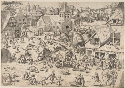 Veletrh v Hobokenu, asi 1559. od Frans Hogenberg