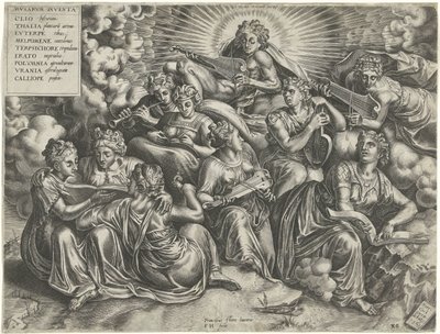 Apollo a múzy od Frans Huys