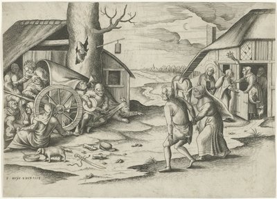 Marie a Josef v hostinci od Frans Huys