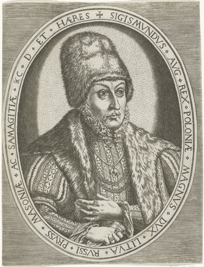 Portrét Zikmunda II srpna Portréty králů, královen, princů a princezen (název série) od Frans Huys