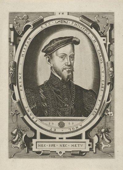 Portrét španělského krále Filipa II od Frans Huys