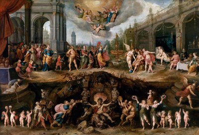 Člověk si musí vybrat mezi ctnostmi a neřestmi od Frans II Francken