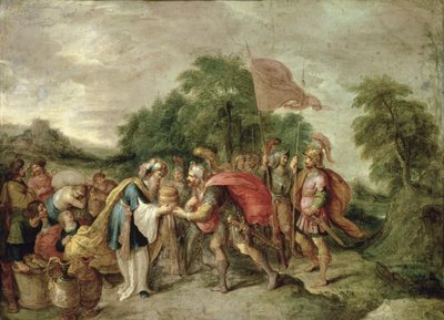 Setkání Abrahama a Melchisedeka od Frans II Francken