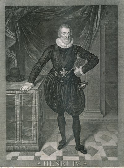 Portrét francouzského Jindřicha IV od Frans II Pourbus