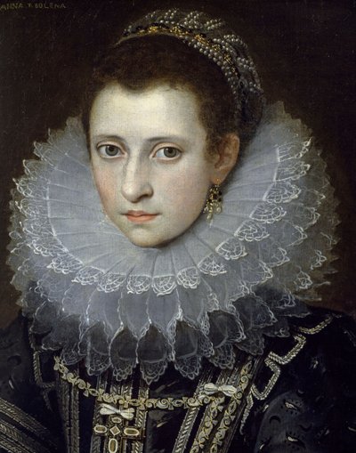 Portrét gentlemanky (takzvané Anne Boleyn) od Frans II Pourbus