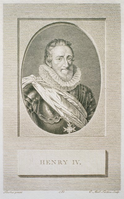 Henri IV (1553-1610), ryl Pierre Alexandre Tardieu (1756-1844), 1783 od Frans II after Pourbus