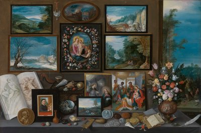 Kolekce (olej na panelu) od Frans II the Younger Francken