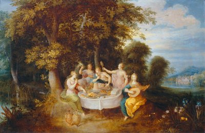 Les Cinq sens - Pět smyslů... od Frans II the Younger Francken