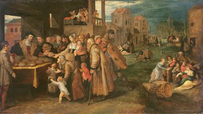 The Seven Works of Mercy, c.1606-16 (olej na panelu) od Frans II the Younger Francken
