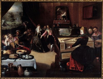 Marnotratné dítě v malbě kurtizán od Franse (Francois (Franz) Pourbus l