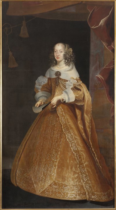 Eleonore de Nevers Mantua (nebo de Gonzague Mantoue nebo de Mayenne), císařovna Svaté říše - Portrét princezny Eleonory Gonzaga z Mantovy, Nevers a Rethel (1630-1686), císařovny Svaté říše římské, od Luycx, Frans (1604-1668) . Olej na plátně. Velikost: 226 od Frans Luyckx or Leux
