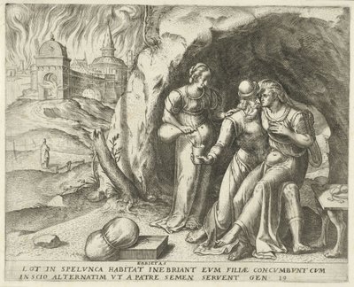 Lot a jeho dcery Ebrietas (název na objektu) Historie osudu (název série) od Frans Menton