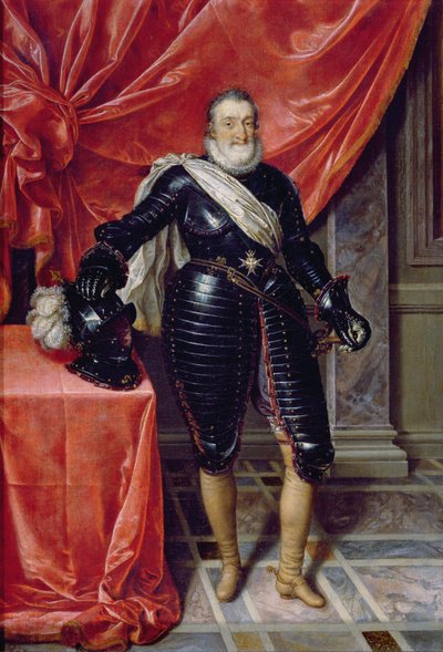 Jindřich IV., král Francie, ve zbroji, kolem roku 1610 od Frans Pourbus the Younger