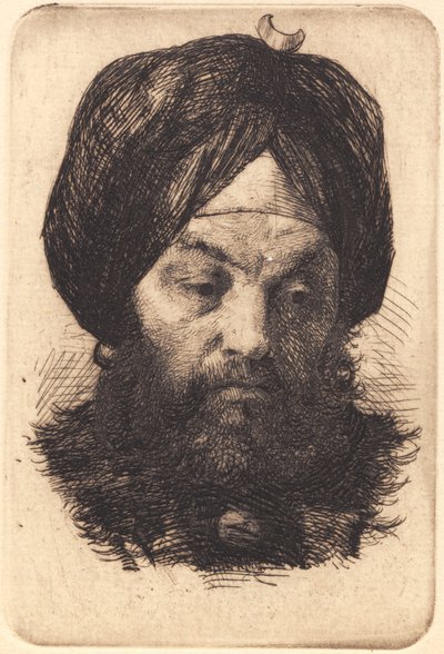 Muž s turbanem od Frans Schwartz