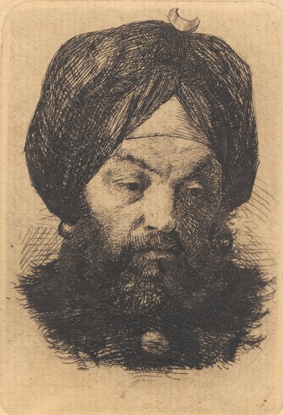 Muž s turbanem od Frans Schwartz
