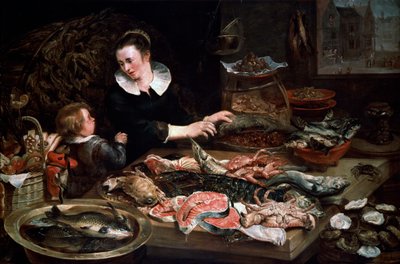Obchod s rybami, c1616-1618. od Frans Snyders or Snijders