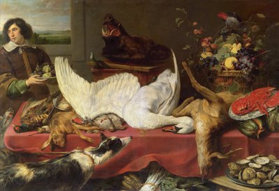 Zátiší s labutí od Frans Snyders