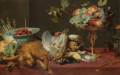 Zátiší s drobnou zvěří a ovocem od Frans Snyders or Snijders