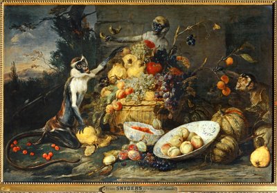 Tři opice, zloději ovoce... od Frans Snyders