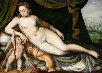 Venuše a Amor, kolem roku 1560 od Frans Vriendt