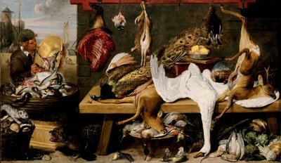 Trhová scéna na přístavišti, c.1635-1640 od Frans and workshop Snyders
