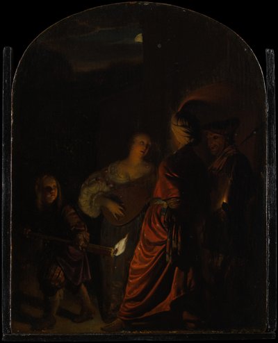Serenáda, ca. 1678-80. od Frans van Mieris