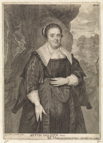 Portrét neznámé ženy Theatrum Artis Pictoriae (název série) od Frans van Stampart