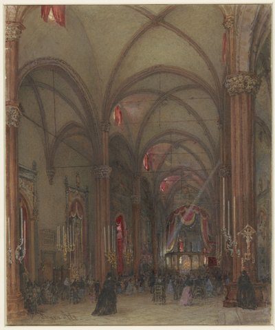 Interiér Duomo ve Veroně od Franz Alt