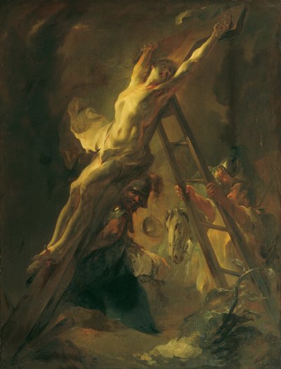 Vztyčení kříže od Franz Anton Maulbertsch