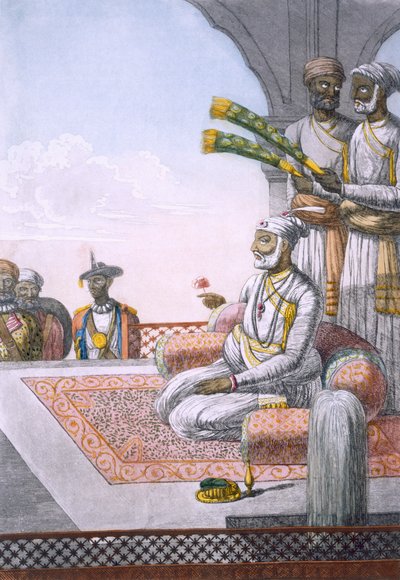 Rahjah s obsluhou, hospoda. 1808-12. od Franz Balthazar Solvyns