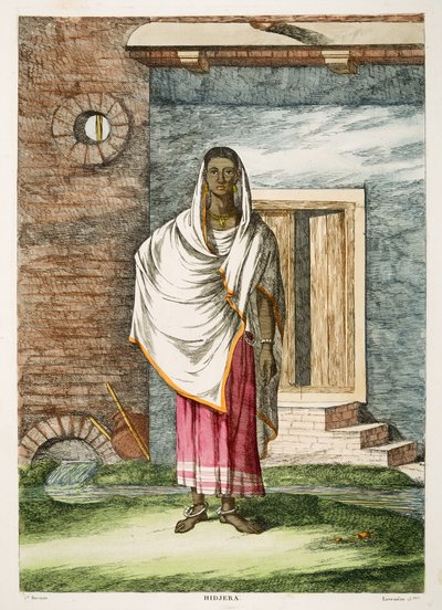"Hidgra, hermafrodit." V hidžře. Oddíl 15, pl. 4, ve svazku 2 Solvyns, B. 
