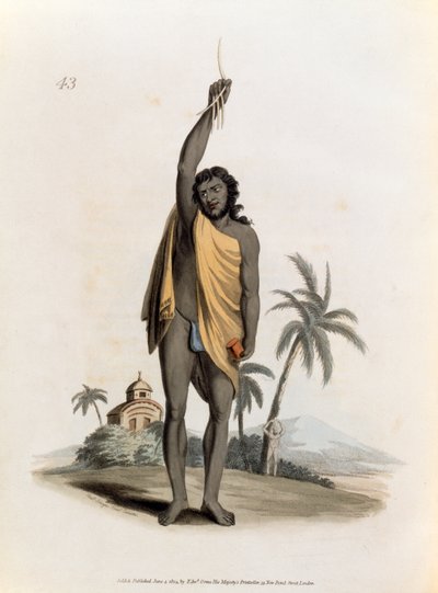 Hinduistický kněz, hospoda. Edward Orme, 1804 od Franz Balthazar Solvyns