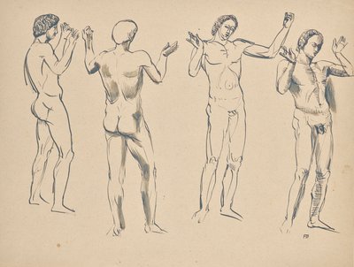 Čtyři skici pro reproduktor od Franz Barwig d. Ä.