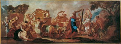 Přenesení Archy úmluvy zpívajícím a tančícím Davidem od Franz Carl Remp