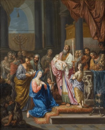 Obětování v chrámu od Franz Christoph Janneck