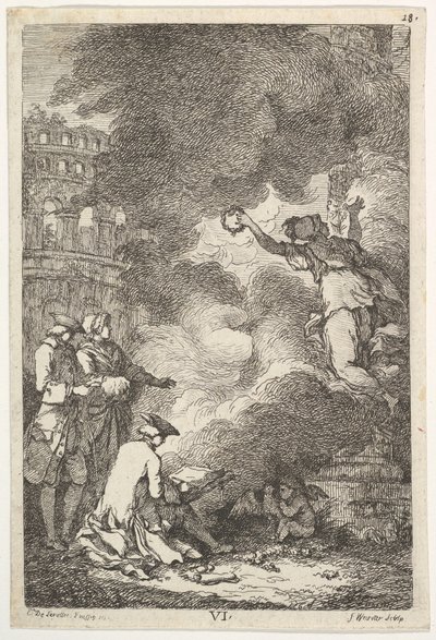 Návštěva Říma v roce 1764, 1764. od Franz Edmund Weirotter