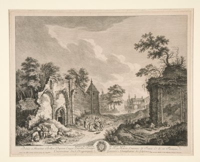 Ruiny opatství sv. Maura od Franz Edmund Weirotter