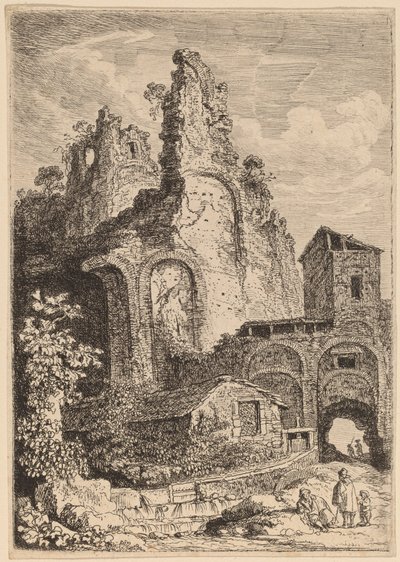 Starý palác v Tivoli od Franz Edmund Weirotter