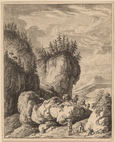 Cesta přes Mount Praco, z Ricci do Janova od Franz Edmund Weirotter