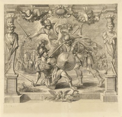 Achilles zabije Hektora Historie Achilles (název série) od Franz Ertinger