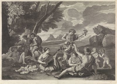 Krajina s Bacchantes od Franz Ertinger