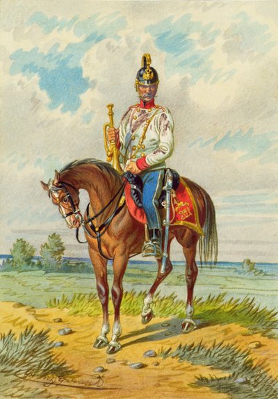voják na koni od Franz Gerasch