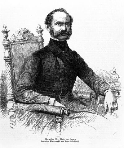 Maxmilián II. (1811-64), král bavorský od Franz Hanfstaengl