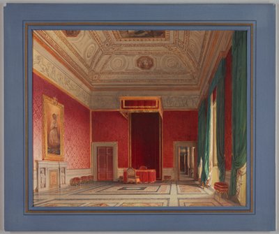 Kresba, Sala del Thorvaldsen, Řím, 1845 od Franz Heinrich