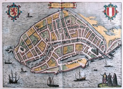 Dordrecht, Nizozemsko (rytina od Franz Hogenberg