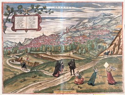 Granada, Španělsko od Franz Hogenberg