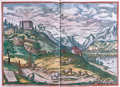 Innsbruck, Rakousko (rytina od Franz Hogenberg